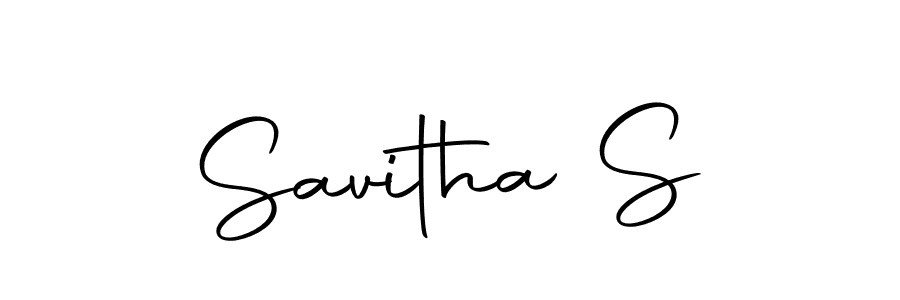 The best way (Autography-DOLnW) to make a short signature is to pick only two or three words in your name. The name Savitha S include a total of six letters. For converting this name. Savitha S signature style 10 images and pictures png