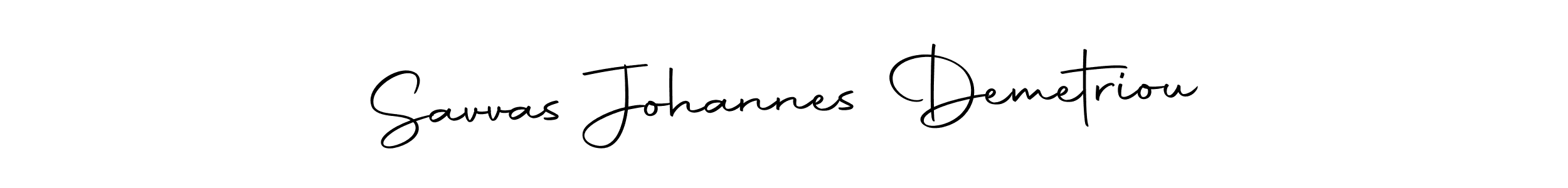 Make a beautiful signature design for name Savvas Johannes Demetriou. With this signature (Autography-DOLnW) style, you can create a handwritten signature for free. Savvas Johannes Demetriou signature style 10 images and pictures png