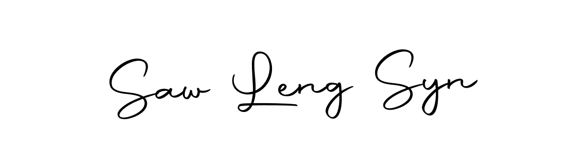 if you are searching for the best signature style for your name Saw Leng Syn. so please give up your signature search. here we have designed multiple signature styles  using Autography-DOLnW. Saw Leng Syn signature style 10 images and pictures png