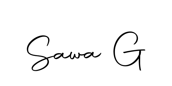Make a short Sawa G signature style. Manage your documents anywhere anytime using Autography-DOLnW. Create and add eSignatures, submit forms, share and send files easily. Sawa G signature style 10 images and pictures png
