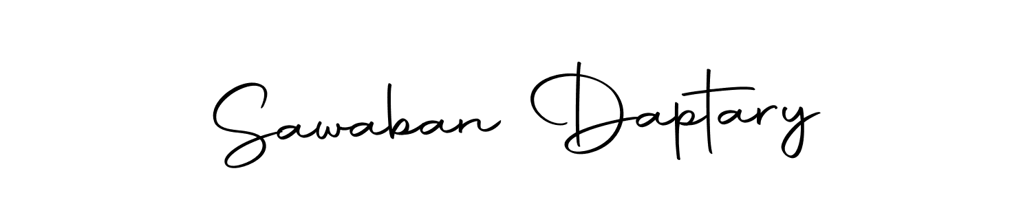 if you are searching for the best signature style for your name Sawaban Daptary. so please give up your signature search. here we have designed multiple signature styles  using Autography-DOLnW. Sawaban Daptary signature style 10 images and pictures png