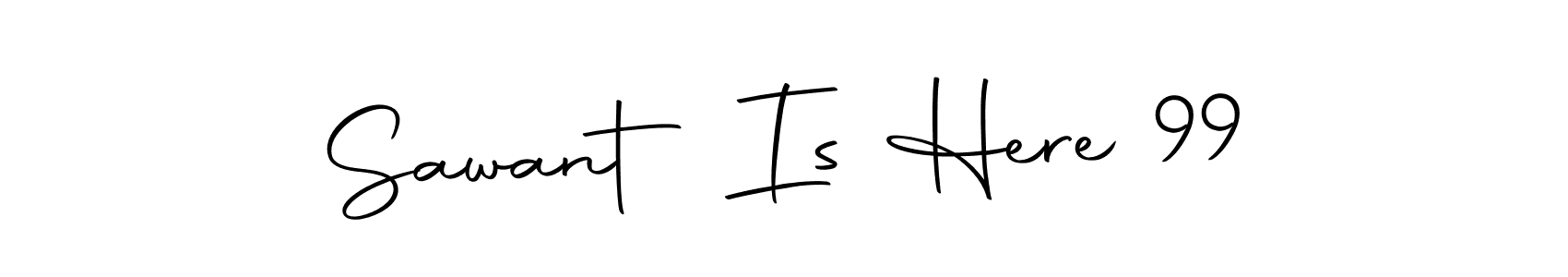 The best way (Autography-DOLnW) to make a short signature is to pick only two or three words in your name. The name Sawant Is Here 99 include a total of six letters. For converting this name. Sawant Is Here 99 signature style 10 images and pictures png