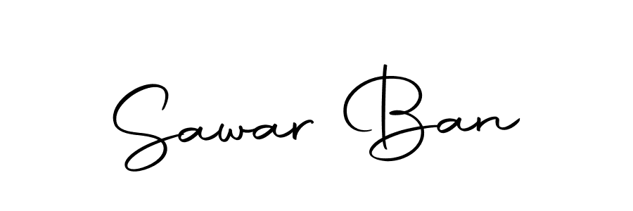 The best way (Autography-DOLnW) to make a short signature is to pick only two or three words in your name. The name Sawar Ban include a total of six letters. For converting this name. Sawar Ban signature style 10 images and pictures png