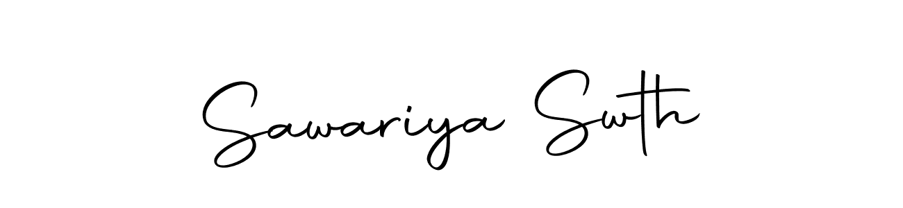 Make a beautiful signature design for name Sawariya Swth. With this signature (Autography-DOLnW) style, you can create a handwritten signature for free. Sawariya Swth signature style 10 images and pictures png