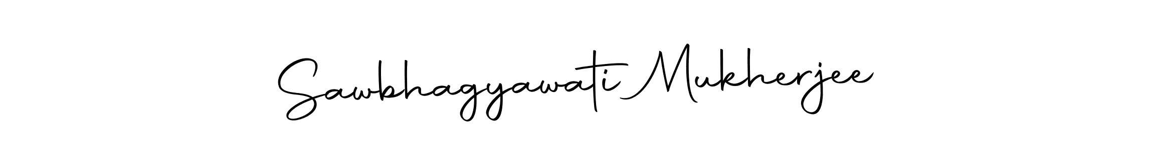 Make a beautiful signature design for name Sawbhagyawati Mukherjee. With this signature (Autography-DOLnW) style, you can create a handwritten signature for free. Sawbhagyawati Mukherjee signature style 10 images and pictures png