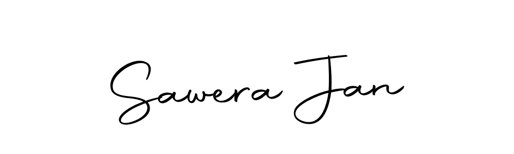 Create a beautiful signature design for name Sawera Jan. With this signature (Autography-DOLnW) fonts, you can make a handwritten signature for free. Sawera Jan signature style 10 images and pictures png