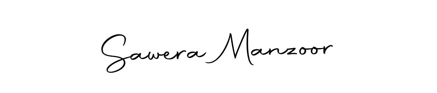 Create a beautiful signature design for name Sawera Manzoor. With this signature (Autography-DOLnW) fonts, you can make a handwritten signature for free. Sawera Manzoor signature style 10 images and pictures png