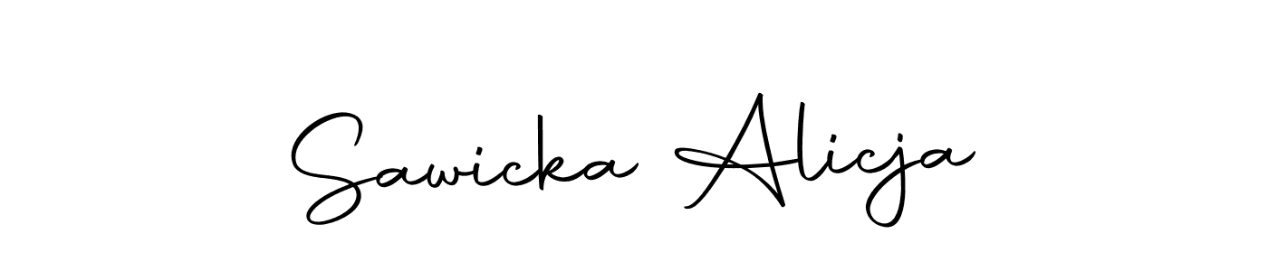 Autography-DOLnW is a professional signature style that is perfect for those who want to add a touch of class to their signature. It is also a great choice for those who want to make their signature more unique. Get Sawicka Alicja name to fancy signature for free. Sawicka Alicja signature style 10 images and pictures png