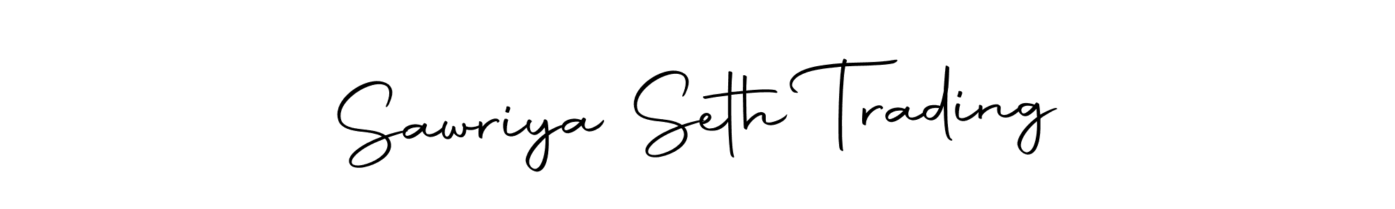 How to make Sawriya Seth Trading name signature. Use Autography-DOLnW style for creating short signs online. This is the latest handwritten sign. Sawriya Seth Trading signature style 10 images and pictures png