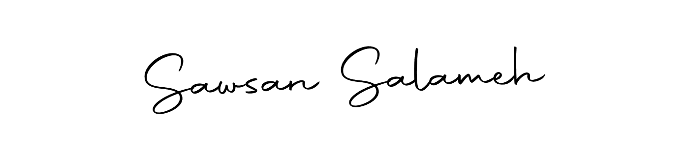 Sawsan Salameh stylish signature style. Best Handwritten Sign (Autography-DOLnW) for my name. Handwritten Signature Collection Ideas for my name Sawsan Salameh. Sawsan Salameh signature style 10 images and pictures png