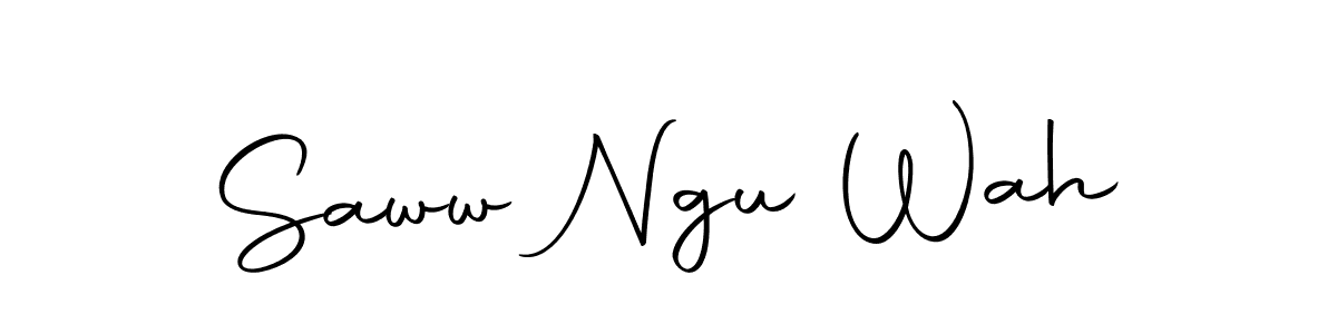 Autography-DOLnW is a professional signature style that is perfect for those who want to add a touch of class to their signature. It is also a great choice for those who want to make their signature more unique. Get Saww Ngu Wah name to fancy signature for free. Saww Ngu Wah signature style 10 images and pictures png