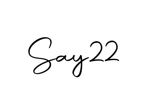 How to make Say22 signature? Autography-DOLnW is a professional autograph style. Create handwritten signature for Say22 name. Say22 signature style 10 images and pictures png