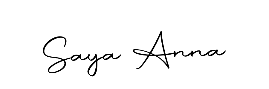 How to make Saya Anna signature? Autography-DOLnW is a professional autograph style. Create handwritten signature for Saya Anna name. Saya Anna signature style 10 images and pictures png