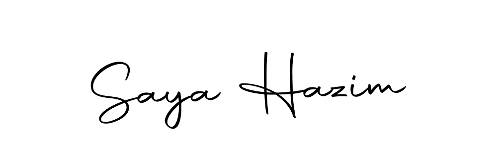 How to make Saya Hazim signature? Autography-DOLnW is a professional autograph style. Create handwritten signature for Saya Hazim name. Saya Hazim signature style 10 images and pictures png