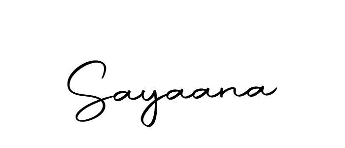 Create a beautiful signature design for name Sayaana. With this signature (Autography-DOLnW) fonts, you can make a handwritten signature for free. Sayaana signature style 10 images and pictures png