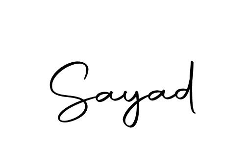 You should practise on your own different ways (Autography-DOLnW) to write your name (Sayad) in signature. don't let someone else do it for you. Sayad signature style 10 images and pictures png