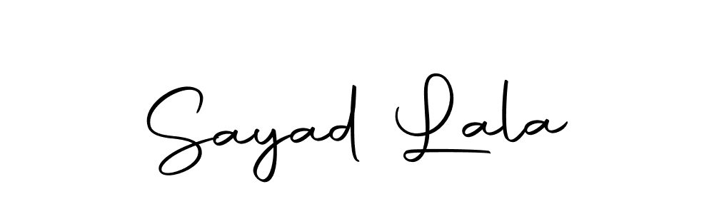 The best way (Autography-DOLnW) to make a short signature is to pick only two or three words in your name. The name Sayad Lala include a total of six letters. For converting this name. Sayad Lala signature style 10 images and pictures png