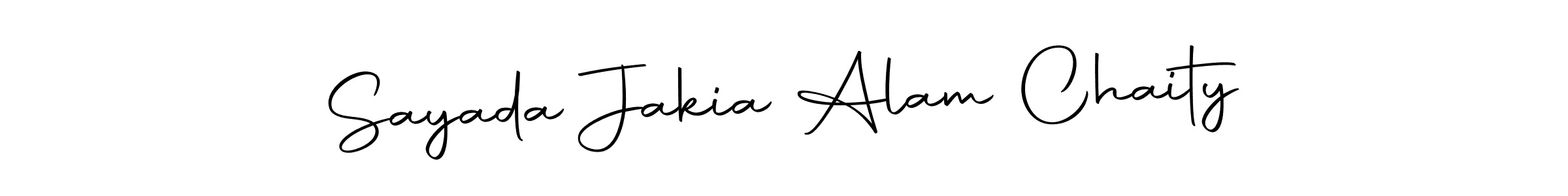 Also we have Sayada Jakia Alam Chaity name is the best signature style. Create professional handwritten signature collection using Autography-DOLnW autograph style. Sayada Jakia Alam Chaity signature style 10 images and pictures png