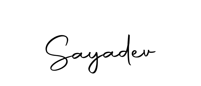 You should practise on your own different ways (Autography-DOLnW) to write your name (Sayadev) in signature. don't let someone else do it for you. Sayadev signature style 10 images and pictures png