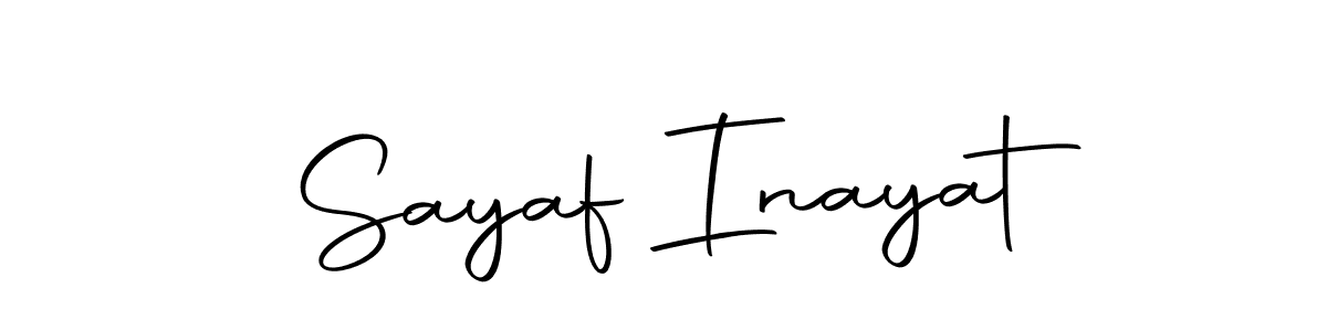 Also we have Sayaf Inayat name is the best signature style. Create professional handwritten signature collection using Autography-DOLnW autograph style. Sayaf Inayat signature style 10 images and pictures png
