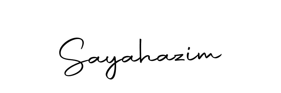 The best way (Autography-DOLnW) to make a short signature is to pick only two or three words in your name. The name Sayahazim include a total of six letters. For converting this name. Sayahazim signature style 10 images and pictures png