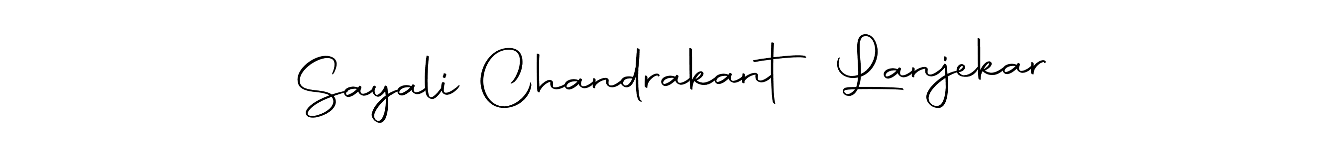 Make a beautiful signature design for name Sayali Chandrakant Lanjekar. Use this online signature maker to create a handwritten signature for free. Sayali Chandrakant Lanjekar signature style 10 images and pictures png