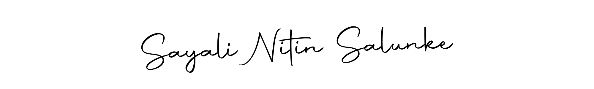 Make a beautiful signature design for name Sayali Nitin Salunke. With this signature (Autography-DOLnW) style, you can create a handwritten signature for free. Sayali Nitin Salunke signature style 10 images and pictures png