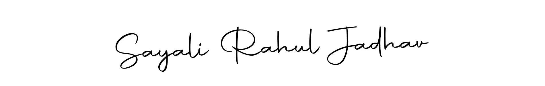 Also we have Sayali Rahul Jadhav name is the best signature style. Create professional handwritten signature collection using Autography-DOLnW autograph style. Sayali Rahul Jadhav signature style 10 images and pictures png