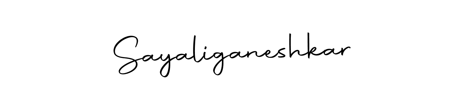 The best way (Autography-DOLnW) to make a short signature is to pick only two or three words in your name. The name Sayaliganeshkar include a total of six letters. For converting this name. Sayaliganeshkar signature style 10 images and pictures png