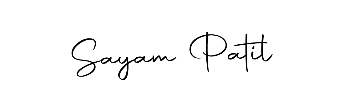 Sayam Patil stylish signature style. Best Handwritten Sign (Autography-DOLnW) for my name. Handwritten Signature Collection Ideas for my name Sayam Patil. Sayam Patil signature style 10 images and pictures png