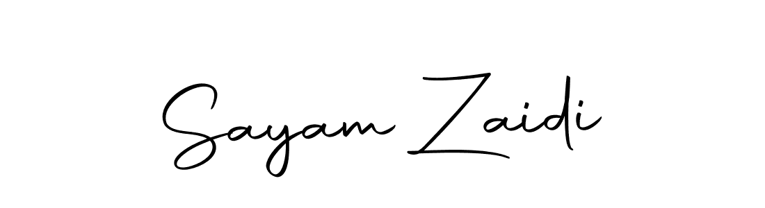 The best way (Autography-DOLnW) to make a short signature is to pick only two or three words in your name. The name Sayam Zaidi include a total of six letters. For converting this name. Sayam Zaidi signature style 10 images and pictures png