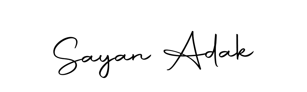 Design your own signature with our free online signature maker. With this signature software, you can create a handwritten (Autography-DOLnW) signature for name Sayan Adak. Sayan Adak signature style 10 images and pictures png