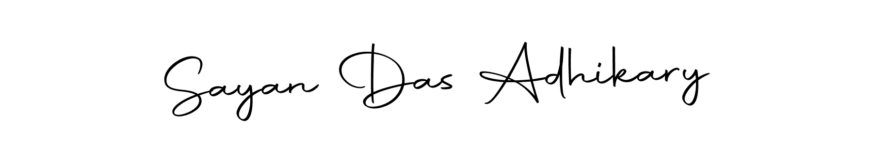 How to make Sayan Das Adhikary name signature. Use Autography-DOLnW style for creating short signs online. This is the latest handwritten sign. Sayan Das Adhikary signature style 10 images and pictures png