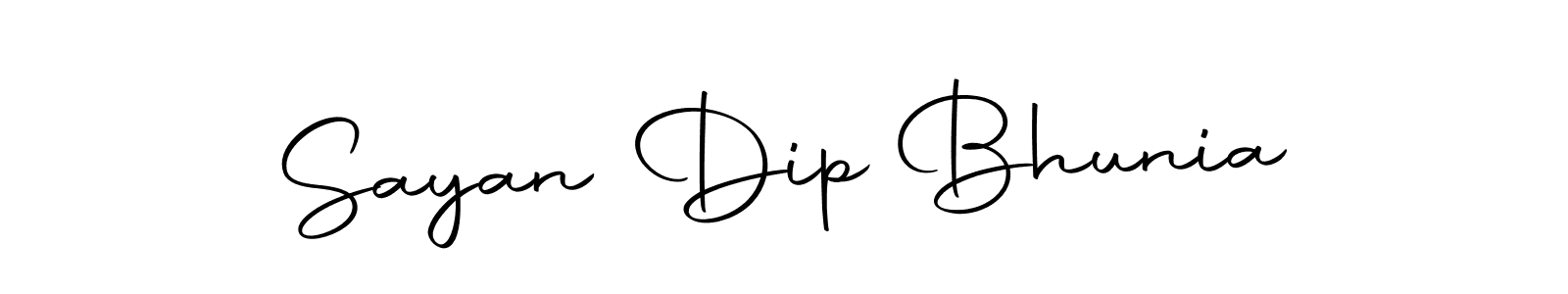Also we have Sayan Dip Bhunia name is the best signature style. Create professional handwritten signature collection using Autography-DOLnW autograph style. Sayan Dip Bhunia signature style 10 images and pictures png
