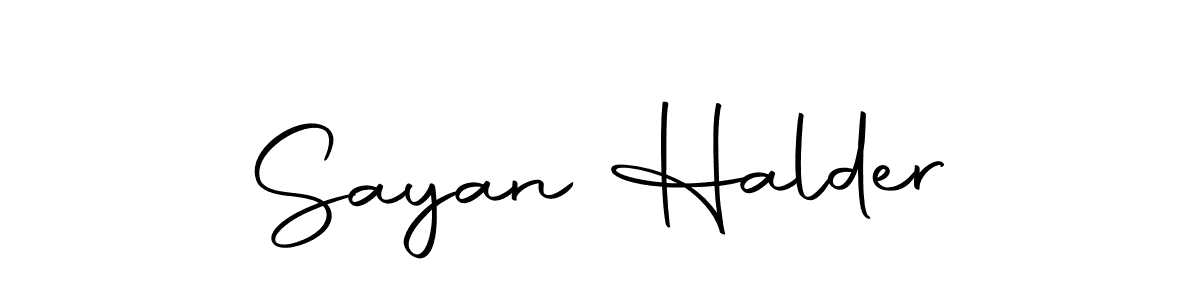 Make a beautiful signature design for name Sayan Halder. Use this online signature maker to create a handwritten signature for free. Sayan Halder signature style 10 images and pictures png