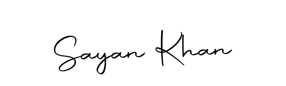 Make a beautiful signature design for name Sayan Khan. Use this online signature maker to create a handwritten signature for free. Sayan Khan signature style 10 images and pictures png