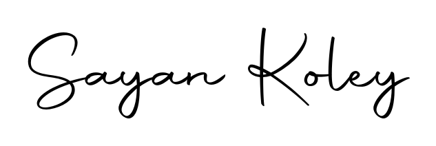 You should practise on your own different ways (Autography-DOLnW) to write your name (Sayan Koley) in signature. Don't let someone else do it for you. Sayan Koley signature style 10 images and pictures png