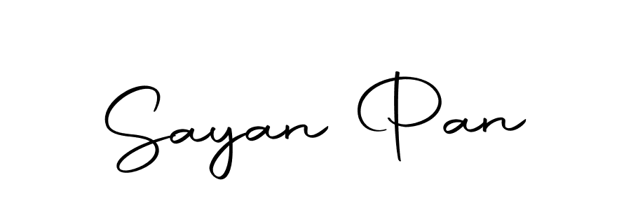 Create a beautiful signature design for name Sayan Pan. With this signature (Autography-DOLnW) fonts, you can make a handwritten signature for free. Sayan Pan signature style 10 images and pictures png