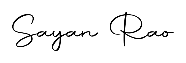 The Autography-DOLnW handwriting style adds charm and authenticity to name Sayan Rao. A wonderful choice for personal thank-you notes. Sayan Rao signature style 10 images and pictures png