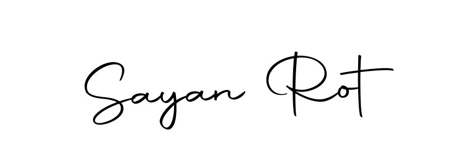 Create a beautiful signature design for name Sayan Rot. With this signature (Autography-DOLnW) fonts, you can make a handwritten signature for free. Sayan Rot signature style 10 images and pictures png