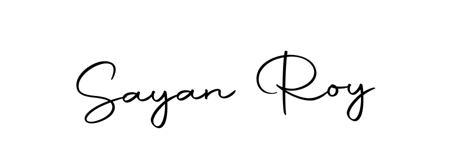 Create a beautiful signature design for name Sayan Roy. With this signature (Autography-DOLnW) fonts, you can make a handwritten signature for free. Sayan Roy signature style 10 images and pictures png