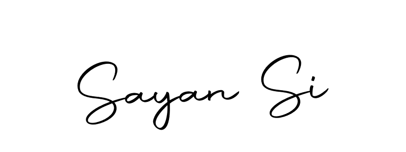 Use a signature maker to create a handwritten signature online. With this signature software, you can design (Autography-DOLnW) your own signature for name Sayan Si. Sayan Si signature style 10 images and pictures png