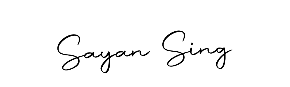 Make a beautiful signature design for name Sayan Sing. Use this online signature maker to create a handwritten signature for free. Sayan Sing signature style 10 images and pictures png