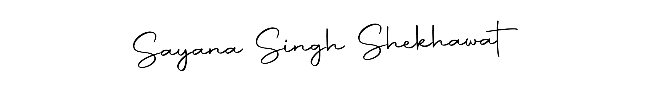 Use a signature maker to create a handwritten signature online. With this signature software, you can design (Autography-DOLnW) your own signature for name Sayana Singh Shekhawat. Sayana Singh Shekhawat signature style 10 images and pictures png