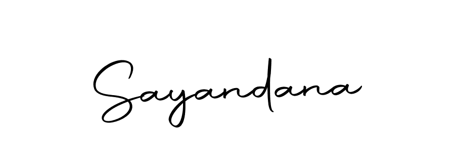 How to make Sayandana signature? Autography-DOLnW is a professional autograph style. Create handwritten signature for Sayandana name. Sayandana signature style 10 images and pictures png