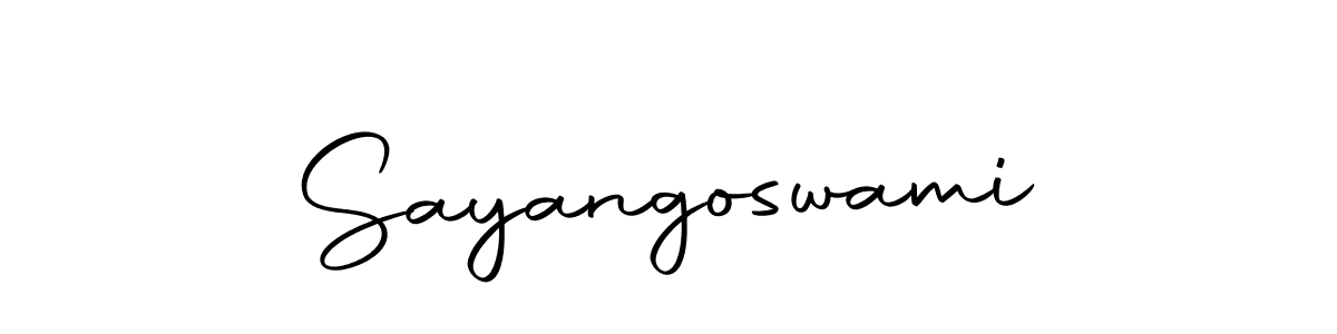 Make a beautiful signature design for name Sayangoswami. Use this online signature maker to create a handwritten signature for free. Sayangoswami signature style 10 images and pictures png