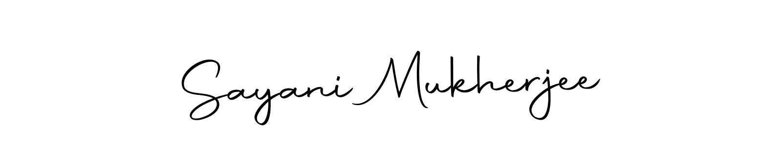 How to make Sayani Mukherjee signature? Autography-DOLnW is a professional autograph style. Create handwritten signature for Sayani Mukherjee name. Sayani Mukherjee signature style 10 images and pictures png