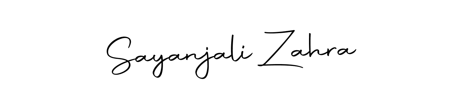 Sayanjali Zahra stylish signature style. Best Handwritten Sign (Autography-DOLnW) for my name. Handwritten Signature Collection Ideas for my name Sayanjali Zahra. Sayanjali Zahra signature style 10 images and pictures png