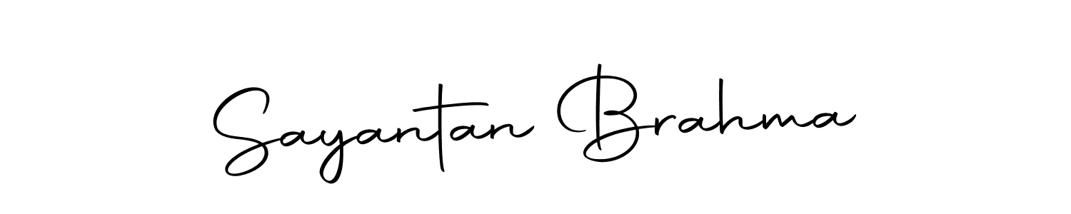 Use a signature maker to create a handwritten signature online. With this signature software, you can design (Autography-DOLnW) your own signature for name Sayantan Brahma. Sayantan Brahma signature style 10 images and pictures png