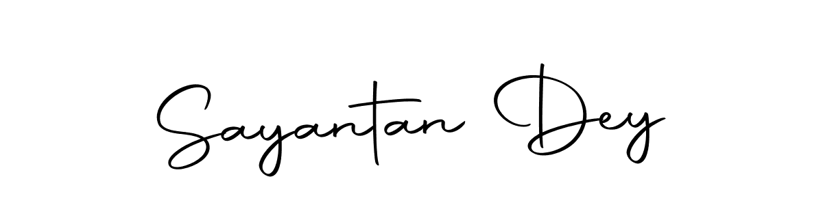 Design your own signature with our free online signature maker. With this signature software, you can create a handwritten (Autography-DOLnW) signature for name Sayantan Dey. Sayantan Dey signature style 10 images and pictures png